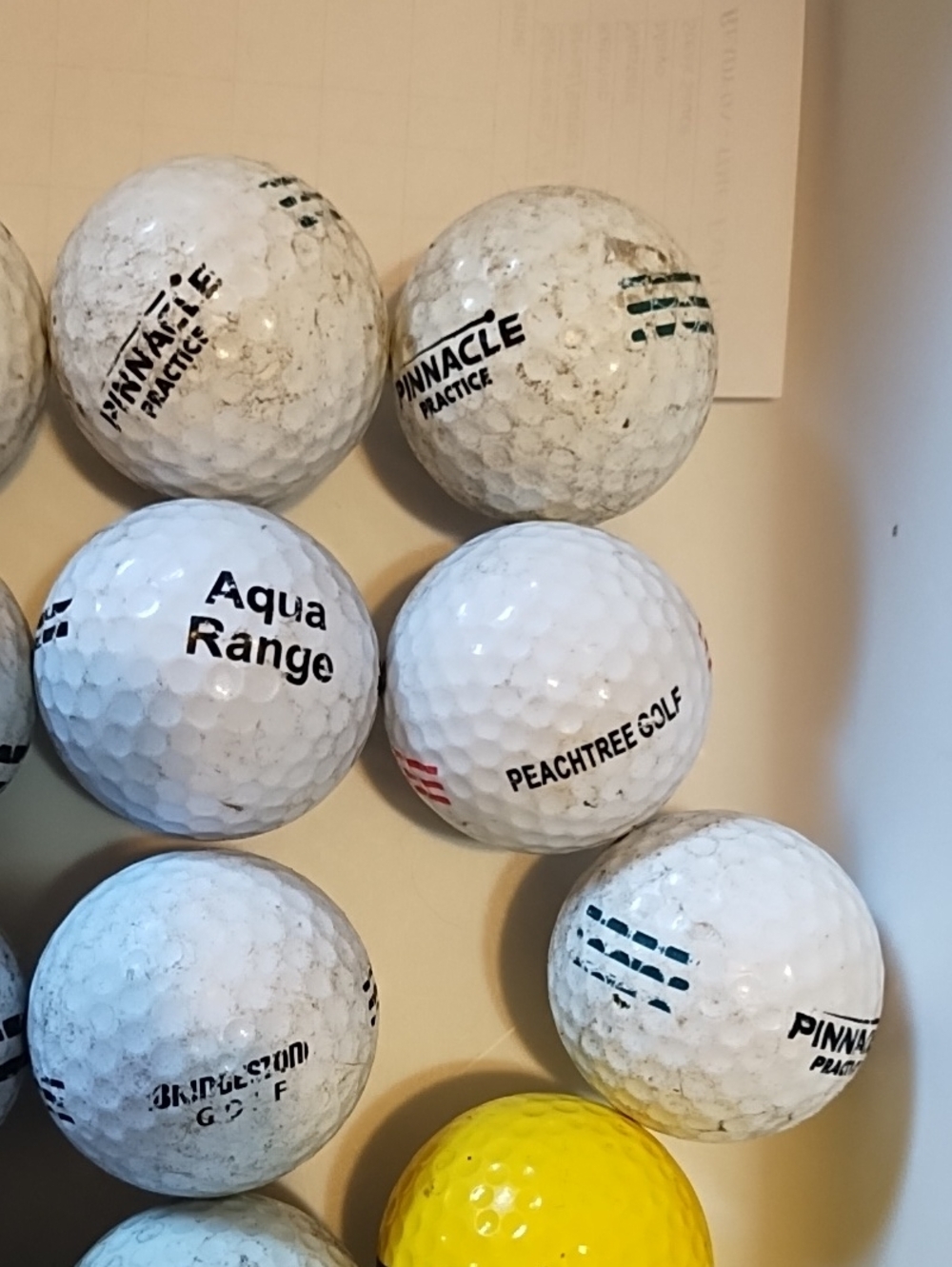 Mixed Brand Practice Golf Balls - White and Yellow - Picture 5 of 6